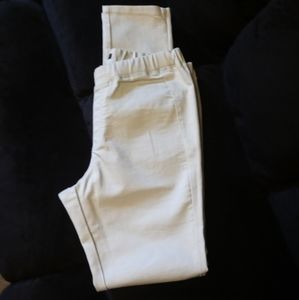 🤎FOREVER 21 CREAM SKINNY PANTS🤎